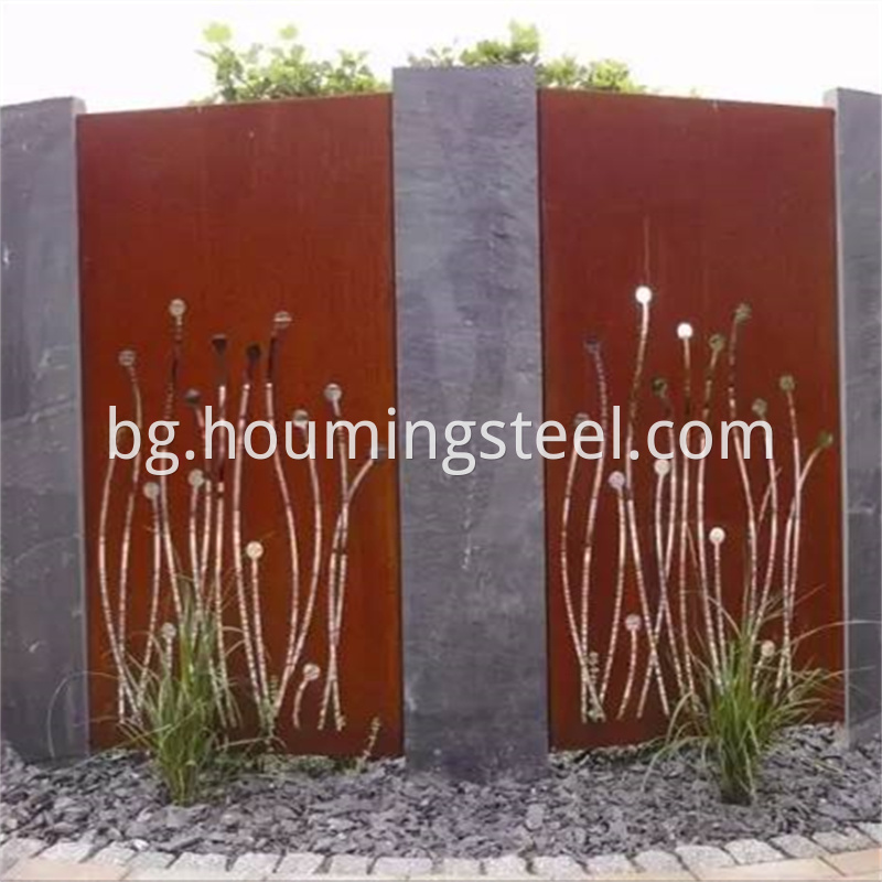 weathering steel screen